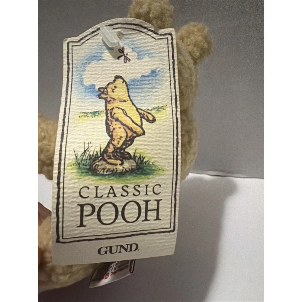 Gund Classic Pooh Plush Winnie the Pooh Stuffed Animal Tan Sherpa Vintage Style